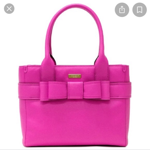 kate spade Handbags - Kate Spade Hot Pink Quinn Bow Front Handbag